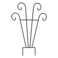  Trellis Curls /Pot Trellis 16x24 Black Metal