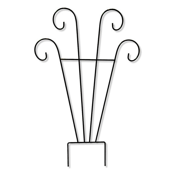  Trellis Curls /Pot Trellis 16x24 Black Metal