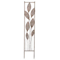  Trellis Leaves 9w X 49hBronze Color Metal