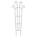  Trellis Lenox W/Curly Top 24x72 Black Metal