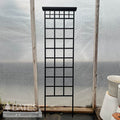  Trellis Mission Garden 78in X 21in Black Metal Panacea