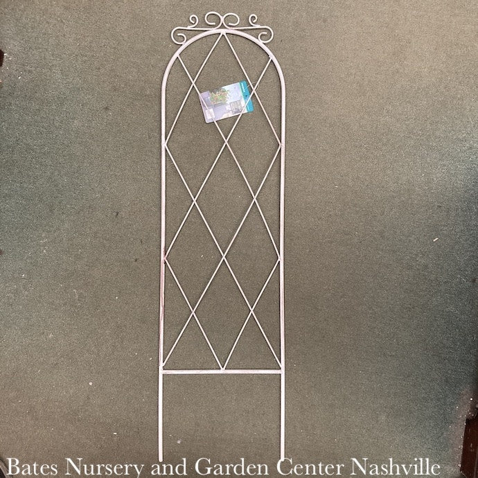  Trellis /Pot Trellis French Country Scroll 36" Dist White Panacea
