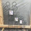  Trellis /Pot Trellis Scroll Top 18" Tall Black Metal