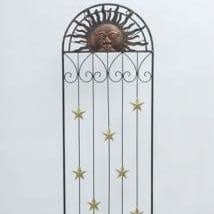 Trellis Sun Face 18x60 Metal