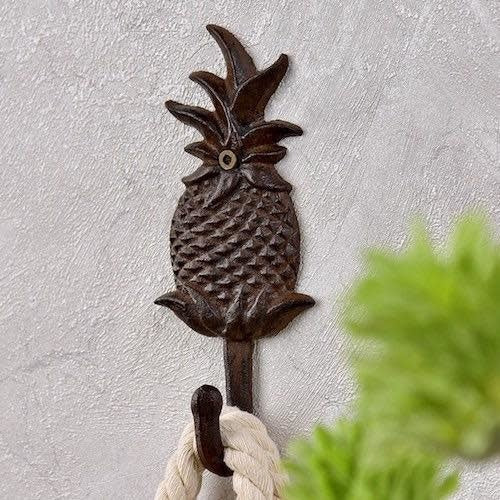  Wall Hook Pineapple 1-Hook 6x2x1 Iron