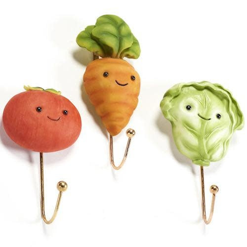  Wall Hook Vegetable 1-Hook 3x3 Resin